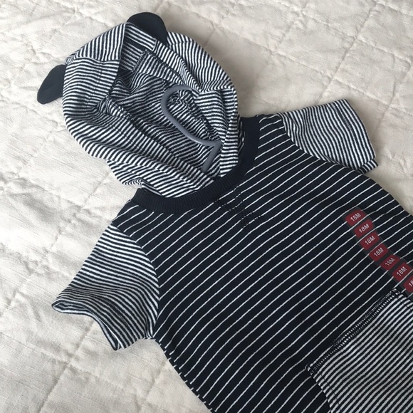 18M baby striped jumpsuit black/white - Picture 5 of 5